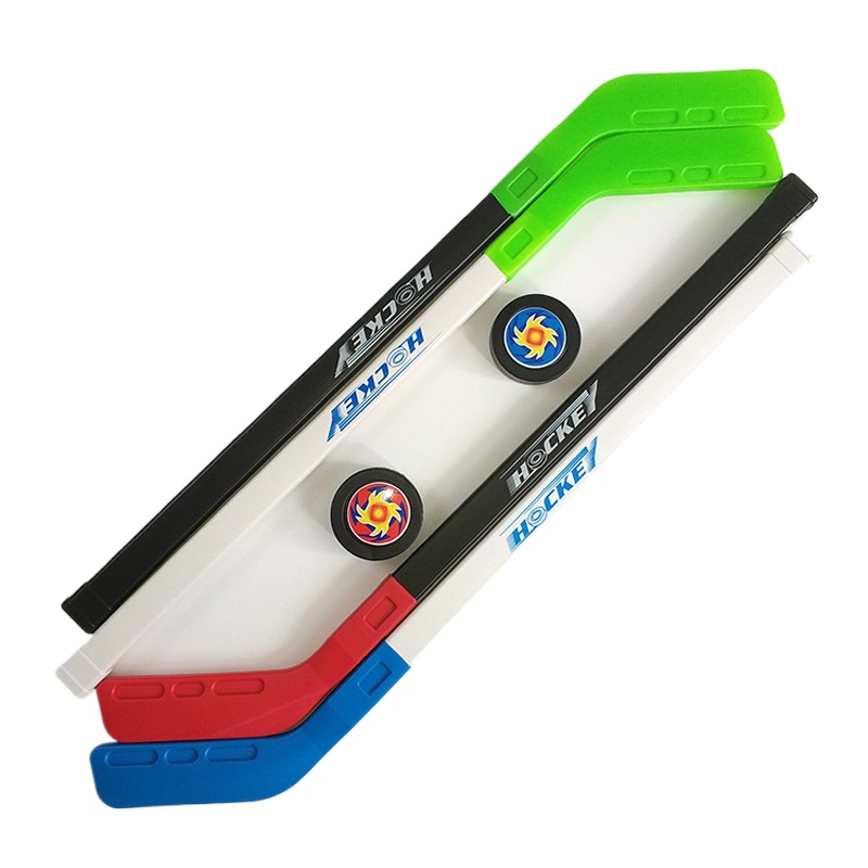 Field Hockey Stick - ไม้ฮ็อกกี้ติดพื้นสำหรับเด็ก1ชุดของเล่นกลางแจ้งในบ้านชุดเริ่มเล่นกีฬาพร้อมลูกยางและลูกบอลพลาสติกสำหรับเด็กวัยหัดเดิน