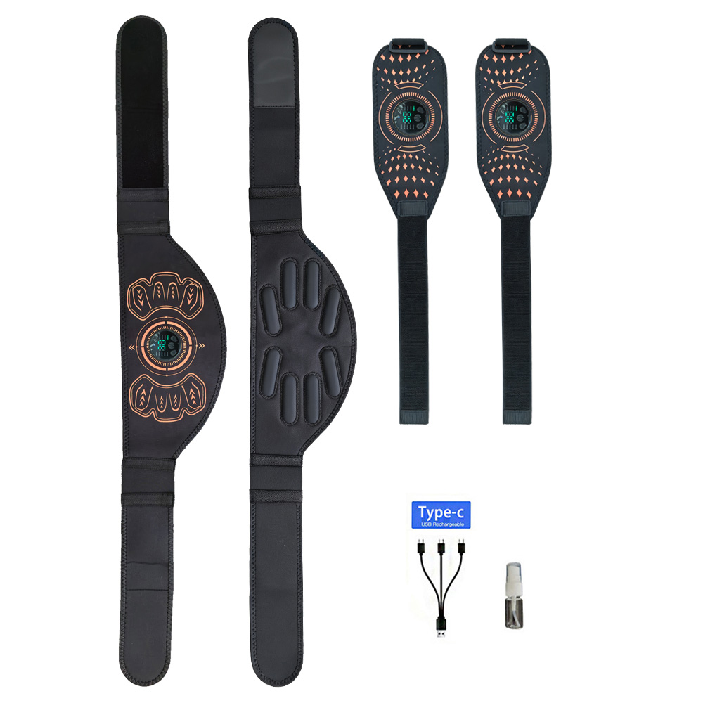 Sports Equipment Online - เข็มขัดฟิตเนสอัจฉริยะ เครื่องกระชับกล้ามเนื้อหน้าท้อง ชาร์จผ่าน USB อุปกรณ์นวดเอวสำหรับออกกำลังกายที่บ้าน อุปกรณ์ฟิตเนสสำหรับผู้ชายและผู้หญิง