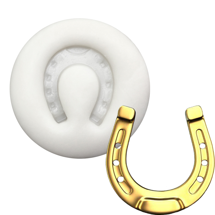Horseshoe Game Set - เกือกม้าซิลิโคน Sugarcraft แม่พิมพ์ช็อกโกแลต Cupcake เบเกอรี่ Fondant