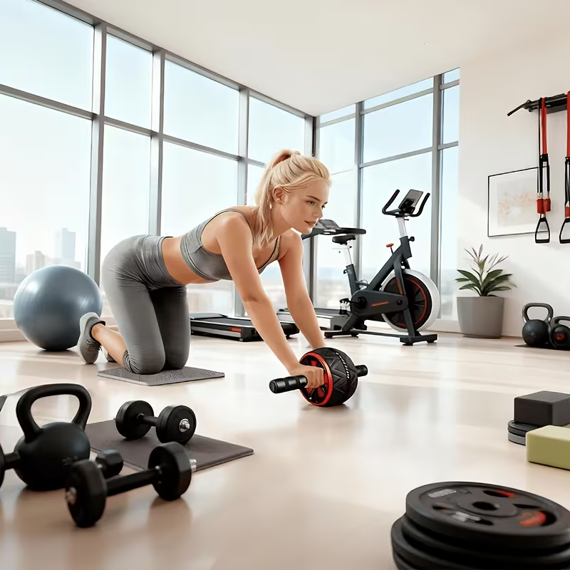 ล้อบริหารหน้าท้องและแผ่นรองเข่ - Sports Equipment Online บทวิจารณ์และราคา