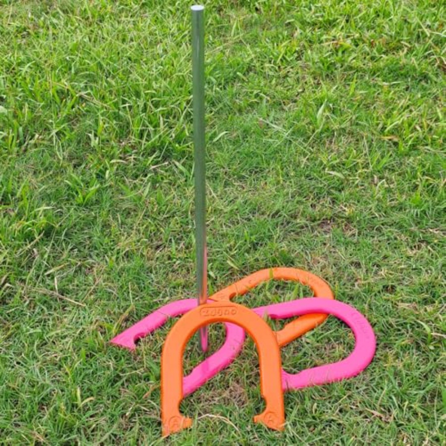 ชุดเกมกลางแจ้งสำหรับสนามหลังบ้ - Horseshoe Game Set บทวิจารณ์และราคา