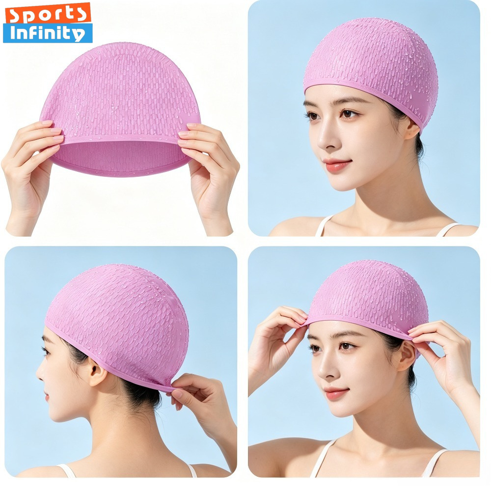 หมวกว่ายน้ำซิลิโคนสำหรับผู้ใหญ - Swim Cap Silicone บทวิจารณ์และราคา