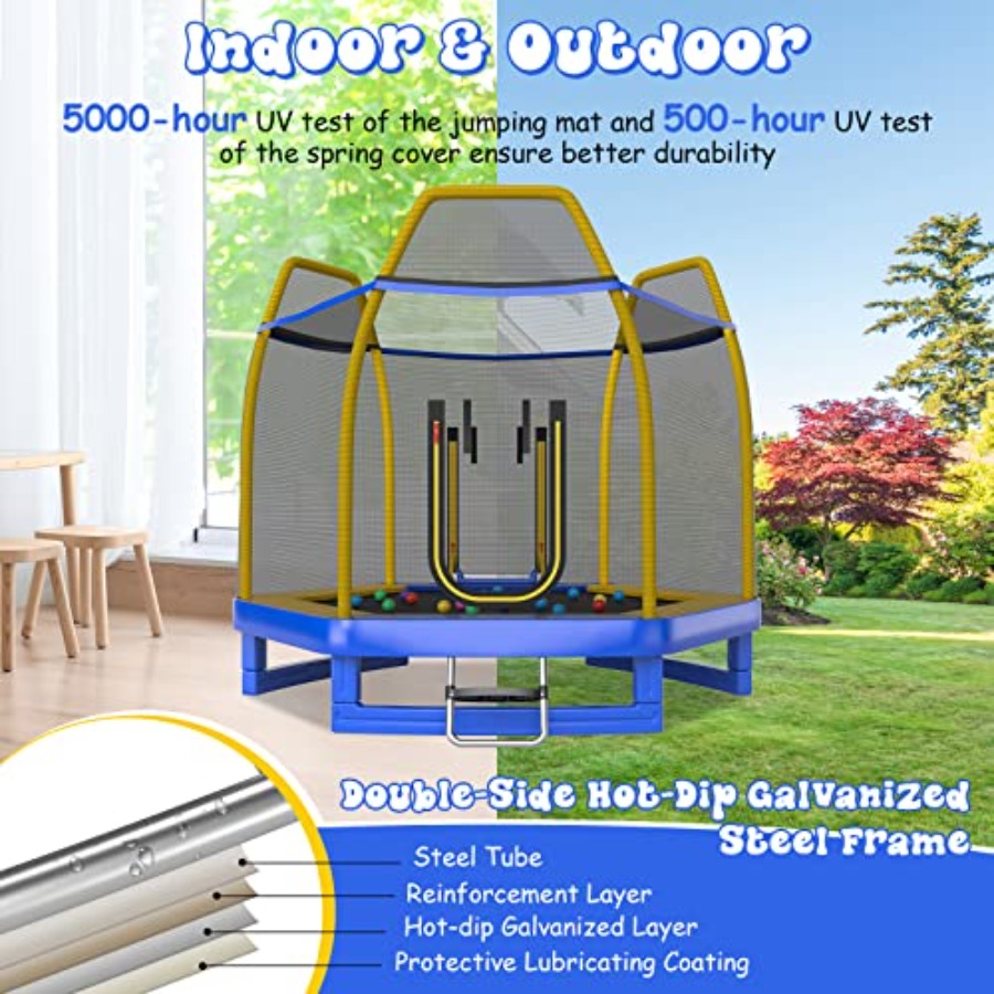แทรมโพลีนขนาด 7 ฟุต พร้อมบันได - Trampoline Spring Cover บทวิจารณ์และราคา